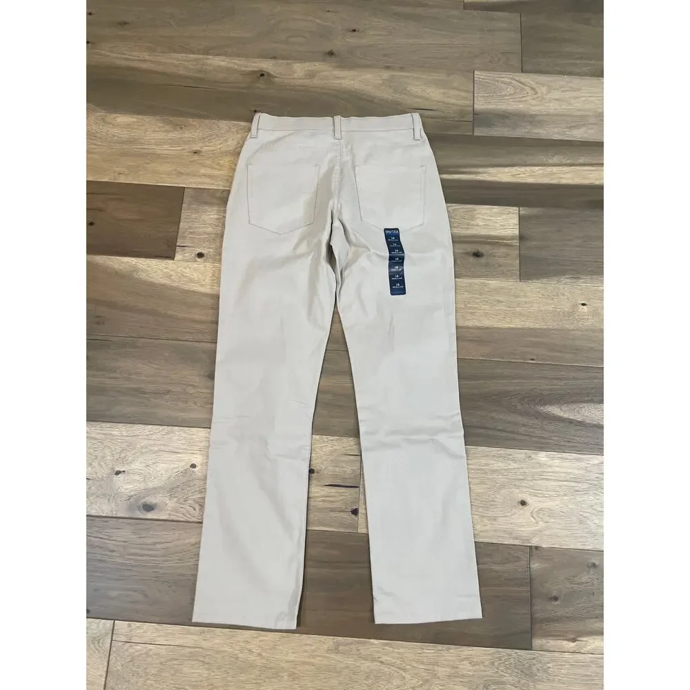 Nautica School Uniform Boys 16 Khaki Chino Pants Cotton Stretch New With Tag